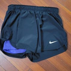 Nike Dri-Fit Running Shorts. Sz M Never Worn Stretch Purple Nike Athletic Shorts, Nike Stretch Athletic Shorts In Purple, Nike Purple Athletic Stretch Shorts, Stretch Nike Shorts In Purple, Nike Purple Bottoms With Built-in Shorts, Nike Stretch Purple Shorts, Nike Purple Shorts, Nike Dri Fit Shorts