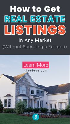 How to Get Listings in Any Market (Without Spending a Fortune) Savings And Investment, Sales Pitch, Email List Building, Data Mining