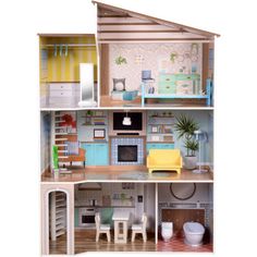 a doll house with furniture and accessories in it