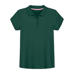 A must-have for school uniform dressing, this breathable polo shirt from Izod features ribbed collar and cuffs for durable wear in a fitted design for a stylish finish.Features: Breathable, Shrink Resistant, Tag Free, Fade Resistant, Easy Care, Pill ResistantClosure Type: ButtonFit: Regular FitNeckline: Round NeckSleeve Length: Short SleeveFiber Content: 60% Cotton, 40% PolyesterFabric Description: InterlockCollar: Point CollarCare: Machine Wash, Tumble DryCountry of Origin: Imported Uniform Dressing, Green Polo Shirts, Wide Brim Fedora, Uniform Shirts, Green Shirt, Green Tops, School Shirts, School Outfit, Short Sleeve Polo