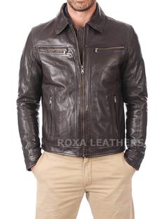 Leather Jacket Biker, Lambskin Leather Jacket, Men's Leather Jacket, Collar Coat, Club Wear, Custom Jacket, Leather Skin, Collared Coat, Stylish Jackets