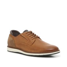 Mix No. 6-Braiden Oxford You can't go wrong with the classic style of the Braiden oxford from Mix No. 6. This lace-up features a subtle textured upper with a contrasting midsole for modern appeal. Classic Lace-up Synthetic Oxfords, Brown Low-top Lace-up Shoes For Business Casual, Synthetic Lace-up Shoes With Brogue Detailing, Oxford Lace-up Shoes With Textured Sole, Brown Oxfords With Perforated Toe For Business Casual, Brown Oxfords With Perforated Toe Box For Work, Brown Oxford Shoes With Textured Sole, Brown Plain Toe Lace-up Shoes For Spring, Brown Low-top Dress Shoes With Contrast Sole