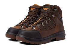 Georgia Boot OT 6 Waterproof Hiker - Men's Shoes : Brown : Elevate your style wearing the Georgia Boot OT 6 Waterproof Hiker Boots and ensure comfort to your feet all day long. Full-grain leather upper. Polyester mesh lining and removable polyurethane footbed. AMP LT insole with memory foam. Brand's signature waterproof system. Stretch gusset technology. Classic lace-up closure. Round toe and lug platform heel. Padded collar and tongue for superior comfort. Signature brand name logo on the tongu Boot For Men, Hiker Boots, Georgia Boots, Shoes Brown, Platform Heel, Name Logo, Lace Boots, Platform Heels, Full Grain Leather