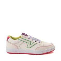 Vans Lowland ComfyCush® Skate Shoe - Marshmallow / Multicolor Pop Vans Lowland, Vans Warped Tour, Skate Shoe, Action Sports, Snowboard Boots, Unisex Shoes, Sports Footwear, Shoe Size Chart, Pop Fashion