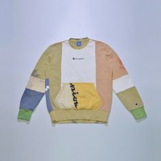 Champion Multicolor Colorblock Sweatshirt Crewneck  Made in Cambodia, style 214354, 92% cotton / 8% polyester Size L, please check measurements below (garments measured laying flat in calm condition) - Back length (from the collar seam) - 70 cm / 27.56" - Chest - 55 cm / 21.65" - Shoulders - 48 cm / 18.90" - Sleeve length from the shoulder seam - 65 cm / 25.59" Used, have small traces of wear (small pilling, all stains / discolorations are factory made),  no significant flaws, please check all p Colorblock Sweatshirt, Color Block Sweatshirt, Sweatshirt Crewneck, Varsity Jacket, Color Blocking, Sleeve Length, Crew Neck, Sweatshirts, How To Wear