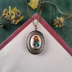 Little Gardeners Lockets in Antiqued Silver or Brass | Ragtrader Vintage Cameo Locket Necklace As Gift, Oval Cameo Locket Necklace Gift, Cameo Oval Pendant Locket Necklace Gift, Holly Hobby, Oval Locket, I Can Change, Holly Hobbie, Just Leave, Shiny Silver