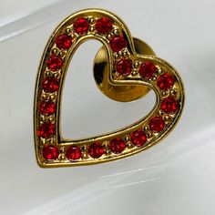 Sweet little Avon heart brooch in excellent condition. It is about an inch long. view more brooches here: https://www.etsy.com/shop/PalomaAndBianca?ref=seller-platform-mcnav&section_id=28724876 learn more about jewelry at PalomaAndBianca.com Our jewelry is vintage and/or preowned. Therefore, there may be some patina or imperfections expected with age. Please ask any questions you have before purchase. Thanks for looking !! 😊 Heart-shaped Brooch For Valentine's Day Anniversary, Heart-shaped Brooches For Valentine's Day Anniversary, Heart-shaped Brooch For Anniversary On Valentine's Day, Heart-shaped Valentine's Day Brooch Pin, Heart-shaped Valentine's Day Pins, Red Brooch Pins For Valentine's Day, Red Brooch For Anniversary On Valentine's Day, Red Pins For Valentine's Day Gift, Red Brooches For Anniversary And Valentine's Day