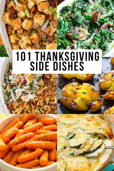 thanksgiving side dishes with text overlay