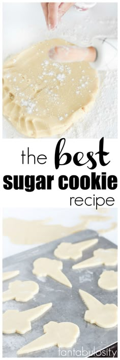 the best sugar cookie recipe is made with only 3 ingredients and it's so easy to make