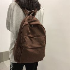 BACK TO SCHOOL Vintage Casual Backpack Women Travel Bag Vintage High Capacity Solid Women's Backpack Girls Men Canvas Student Zipper School Bag Details Show Angle Show [23y 7m 19d] Large Capacity Casual Backpack For Students, Trendy Brown Canvas Backpack, Casual Student Backpack With Softback, Casual Large Capacity Backpack For School, Casual Student Softback Backpack, Solid Canvas School Backpack, Solid Color Canvas School Backpack, Casual Solid Color Backpack For Daily Use, Casual Brown Backpack For Students