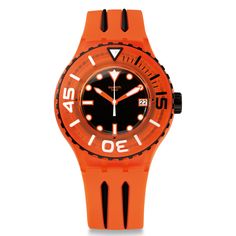 Sundowner by Swatch - Available at SHOPKURY.COM. Free Shipping on orders over $200. Trusted jewelers since 1965, from San Juan, Puerto Rico. Colours With Names, Waterproof Sports Watch, Clownfish, High End Watches, Gq Magazine, Best Watches For Men, Swatch Watch, Brand Guide, Mechanical Movement