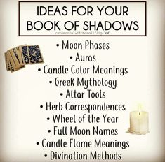 Witchcraft For Beginners Altars, What To Put In Book Of Shadows, Things To Put In A Grimoire, What To Put In Your Book Of Shadows, Witch Things To Do, Things To Put In Your Book Of Shadows, Witch Books For Beginners, Grimoire Book Ideas, How To Make A Book Of Shadows