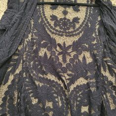 Black, Lacy, And Sheer Jacket Cover-Up. Size Small. I Have A Top Like This, So I've Never Worn It. It's In Great Condition. Bohemian Black Outerwear For Layering, Sheer Jacket, Teddy Jacket, Cover Up, Jackets For Women, Jackets & Coats, Long Sleeve, How To Wear, Women Shopping