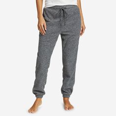 Women's Quest Fleece Joggers - Solid | Eddie Bauer Fleece Joggers For Lounging, Comfortable Fleece Joggers For Lounging, Comfy Leisure Activewear With Drawstring, Fleece Activewear With Drawstring For Loungewear, Cozy Fleece Joggers For Lounging, Comfortable Loungewear Activewear With Drawstring, Comfortable Fleece Joggers With Drawstring, Comfortable Fleece Joggers With Elastic Waistband, Comfortable Lounging Sweats With Drawstring