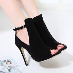 Home · Eoooh❣❣ · Online Store Powered by Storenvy Tifa Ff7 Remake, Sepatu Pump, Fashion Terms, Hip Clothes, Ankle Strap High Heels, Cutout Design, Girly Shoes, High Heel Boots Ankle, Ankle Bones