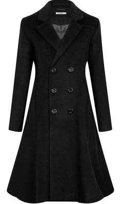 Polyester,Merino,Wool About this Item WOOL DRESS COAT for WOMEN---We selected Quality merino fine wool 30% combined together with 70% Dacron fine polyester fiber perfectly. The wool fabrics features with higher density, softer hand feeling, more durable and warmer. Fashion Version--These sweet and elegant wool trench coat long will bring you a vintage look, whenever you take it on you will look amazing by the A line shape, notched lapel and double breasted timeless design. Elegant Outfit---These Dress Coats For Women, Wool Trench Coat Women, Winter Wool Dress, Wool Dress Coat, Dress Coats, Winter Coat Dress, Womens Winter Dresses, Long Peacoat, Slim Fit Coat