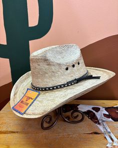 Head out on adventures in the West Texas, a Mexican Palm straw cowboy hat that will look adorable on your littlest buckaroos while making them feel like a grown-up cowboy. Structured in a classic western style, the West Texas has a faux leather hat band with cream stitching. Fitted with an elastic sweatband for a comfortable wear. Lil Pardner Collection Elastic Sweatband Grown Up Style Material: Palm Leaf Brim: 2 3/4" Western Hats With Adjustable Fit For Country Events, Adjustable Country Hats For Western-themed Events, Western Outdoor Hat With Adjustable Fit, Adjustable Western Hat For Outdoor, Adjustable Fit Western Hat For Outdoor, Country Style Adjustable Hat Band For Country Events, Adjustable Fit Country Style Hat Band For Country Events, Adjustable Country Style Hat Band For Country Events, Western Wide Brim Adjustable Sun Hat