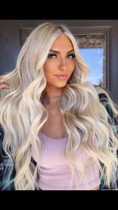 Heavy Blonde Highlights, Shower Balloons, Light Blonde Hair, Hairstyle Inspo, Hair Color Techniques