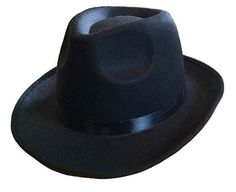 Gangsters never looked cooler then they will in this economy style black felt gangster fedora hat with black band and internal sizing band. Perfect for Halloween, cosplay, theme parties, watch parties, theatrical productions and so much more! One size fits most adults and teens. Other 1920's costumes and accessories are sold separately on our page – subject to availability. 1920s Costume, Theme Parties, Watch Party, Black Felt, Fedora Hat, Halloween Cosplay, Costume Accessories, Fedora, Party Themes