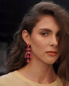 Introducing our exquisite Spinel Palace Earrings, adorned with large, captivating pink spinel quartz gemstones that gracefully cascade like translucent droplets, exuding an aura of refined elegance and enchantment. Style tip: Elevate your wardrobe effortlessly from day to night by adorning these divine earrings with a casual ensemble like a crisp white linen blouse and tailored trousers, infusing a touch of ethereal allure, or pair them with a sleek black evening gown for an opulent affair, emanating timeless sophistication. Indulge in the allure of enchanting elegance—immerse yourself in the delicate beauty of these beautiful earrings and embrace a world of transformative style and effortless refinement. Barbie Earrings, Pink Choker Necklace, Bridal Party Earrings, White Linen Blouse, Pink Choker, Black Evening Gown, Quartz Gemstones, Pink Spinel, Pink Barbie