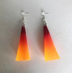 "Handmade Long Earrings Geometric Multicolor Earrings Orange Red Bright color Glitter Bell Earrings Cone Earrings Drop Earrings Gift for girl Warning Copying our products or designs may constitute misappropriation of intellectual property.  They may not be duplicated, copied or reproduced. Original author's work. Copying is Prohibited. All Products are Copyrighted. ©2022 Modern handmade earrings, unique contemporary design. Original unique author's work accessory for creative women. Decorative j Multicolor Glitter Drop Earrings, Multicolor Glitter Dangle Earrings, Red Glitter Jewelry For Party, Red Glitter Earrings For Party, Red Glitter Party Earrings, Red Party Earrings With Ear Wire, Adjustable Red Earrings For Party, Orange Resin Jewelry For Party, Adjustable Teardrop Earrings For Party