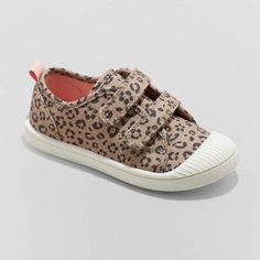 Toddler Parker Sneakers - Cat & Jack™ : Target Brown Sneakers For Outdoor Spring Activities, Brown Outdoor Sneakers For Spring, Brown Spring Sneakers For Outdoor, Outdoor Sneakers With Rubber Sole For Spring, Outdoor Rubber Sole Sneakers For Spring, Casual Outdoor Textile Sneakers, Sporty Textile Canvas Shoes For Outdoor, Sporty Outdoor Textile Canvas Shoes, Casual Slip-on Sneakers For Outdoor