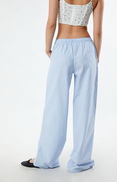 Upgrade your casual wardrobe with the Linen Pull-On Pants from PacSun. Crafted from lightweight linen fabric, these high-waisted pants feature a drawstring waistband, side hand pockets, wide leg openings, and a relaxed fit, ensuring both style and comfort for your everyday adventures.


	11.625" rise
	31.5" inseam
	21" leg opening
	High-rise
	Drawstring waistband
	Side hand pockets
	Wide leg openings
	Relaxed fit
	85% viscose, 15% linen
	Machine washable
	Model is wearing a size small
	Model measurements: 5’8.5” height, 32” bust, 23.5” waist, 35” hips Relaxed Cotton Pants With Pull-on Style, Cotton Harem Pants With Elastic Waistband For Loungewear, Casual Cotton Parachute Pants For Vacation, Relaxed Wide-leg Cotton Bottoms, Relaxed Wide Leg Cotton Bottoms, Cotton Wide Leg Pants With Side Pockets For Loungewear, Casual Relaxed Fit Sweatpants For Beach, Relaxed Cotton Wide Leg Pants With Drawstring, Summer Relaxed Fit Straight Leg Bottoms