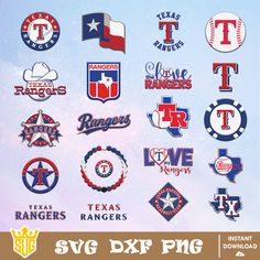 texas rangers svg dxf files