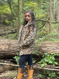 Fur leopard coat shop yup she bad . Com for all the trendy women’s clothing Leopard Jacket, Waiting List, In The Forest, The Forest