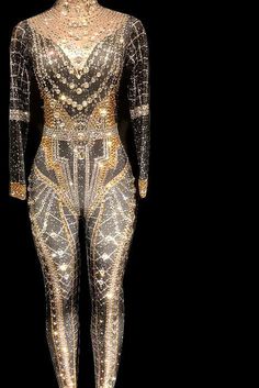 Nefertiti Diamante Bodysuit - AMEKANA.COM Club Birthday Party, Party Wedding Reception, Night Out Club, Dinner Party Wedding, Club Birthday, Date Night Dinner, Tight Dress Outfit, Performance Outfit, Black Bodysuit