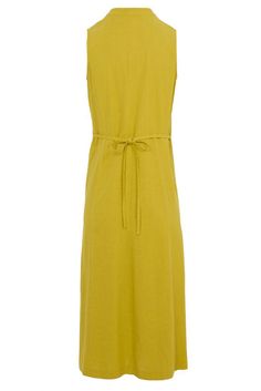 Yellow V Neck Pleated Sleeveless Dress Sleeveless Sundress With Tie Waist For Summer, Spring Sleeveless Midi Dress With Tie Waist, Sleeveless Midi Sundress With Tie Waist, Sleeveless Tie Waist Sundress For Spring, Sleeveless Tie Waist Summer Dresses, Spring Sleeveless Sundress With Tie Waist, Casual Sleeveless Sundress With Tie Waist, Spring Sleeveless Dress With Tie Waist, Sleeveless Maxi Dress With Tie Waist