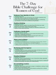 the 7 day bible challenge for women of god