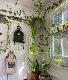 Dorm Room Ideas Plant Aesthetic, Cozy Rooms With Plants, Plant Room Aesthetic Bedroom Minimalist, Aesthetic Plants In Room, Aesthetic Plant Room Decor, Green Astetic Room Ideas, Planty Rooms Aesthetic, Bedroom Astethics, Cute Bedroom Plants