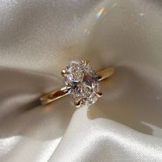 Solitaire Ring with 3.0 CT Oval Moissanite - violetjewels Birthday Gemstones, Oval Cut Moissanite Engagement Ring, Oval Moissanite Engagement Ring, Oval Moissanite Ring, Colored Diamond Rings, Oval Cut Ring, Moissanite Engagement Ring Oval, Antique Diamond Rings, Oval Moissanite