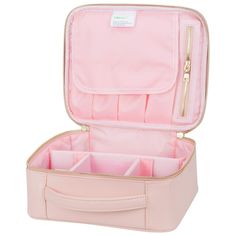 Mllieroo Portable Makeup Train Case 9.8'' Makeup bag Cosmetic Organizer Case,PINK - Walmart.com Pink Makeup Bag, All Natural Makeup, Makeup Train Case, Makeup Travel Case, Makeup Bag Organization, Workout Bags, Train Case, Cosmetic Organizer, Makeup Bags Travel