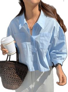 Office Elegant, Casual Office, Shirts Women, Office Casual, Shirt Skirt, Casual Shirt, Quarter Sleeve, Shirt Top, Skirt Pants