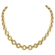 Cartier Gold Necklace, Luxury Gold Chain Necklace, Cartier Necklace Gold, Cartier Chain, 1980s Necklace, Expensive Necklaces, Vintage Gold Chain, Neck Necklace, Cartier Diamond