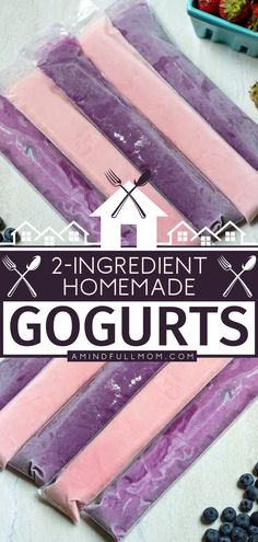 2 Ingredient Homemade Gogurts Homemade Snacks To Store, Kids Food Ideas Lunch, Healthy Homemade School Snacks, Fun Kid Snacks To Make, Lunch Box Treats For Kids, Diy Healthy Snacks For Kids, Homemade Fruit Cups, No Sugar Added Snacks, Homeschool Snack Ideas