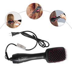 ad eBay - Hair Dryer Brush Hair Blower Electric Hot Air Travel Blow Dryer Comb Hairdryer - Buy Now, click the link (eBay) Hairdryer Brush, Travel Blow Dryer, Blow Dryer With Comb, Hair Blower, Hair Straightener Brush, Electric Plug, Dryer Brush, Electric Brush, Hair Dryer Brush