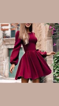 ♡ This ELEGANT PLEATED LONG SLEEVE PARTY DRESS is for sale in our shop: https://theshoeshop.storenvy.com ♡We ship worldwide! ♡ Just click the picture if you want to check our shop or buy this. #dress #dresses #party #outfit #summer #wome #clothes #fashion Long Sleeve Mini Dress For Fall Holiday Party, Christmas Long Sleeve Mini Dress For Date Night, Long Sleeve Mini Dress For Christmas Cocktail, Fall A-line Mini Dress In Solid Color, Fall A-line Mini Dress Solid Color, Fall Solid Color A-line Mini Dress, Long Sleeve Dresses For Christmas Date Night, Fall Holiday Party Long Sleeve Dresses, Fitted Burgundy Dress For Christmas