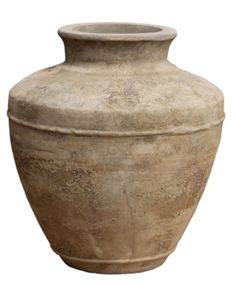 a large stone urn is shown on a white background for use as a vase