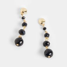 Phoebe Earring - Black Dressing Up, You've Been, Get Ready, Glass Beads, Dress Up, Turn Ons, Beads, Gemstones, Glass