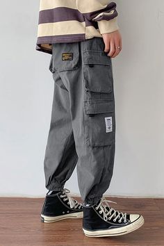 Korean Cargo Pants – Urban Streetwear Korean Cargo Pants, Cargo Pants Sale, Streetwear Pants, Black Overalls, Pants Loose, Urban Streetwear, Working Class, Colored Pants, Street Wear Urban