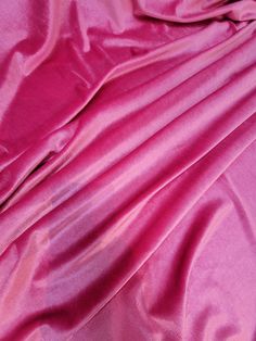 the pink fabric is very soft and shiny