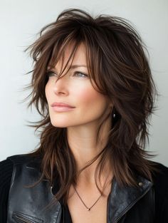 30 Trendy Shag Haircuts for Women to Rock in 2024 – leilagrace.com Short Shag Haircuts For Fine Hair Round Faces, Medium Length Hair Women, Long Shag Haircut