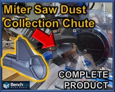 the miter saw dust collection chute complete product