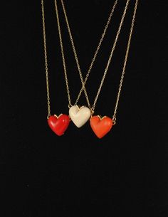 "Vintage adorable Small Heart Pendant hard to find...from the 1970s. Check out all the multiple colors we have! We were soooo excited when we found these in our vintage vault. Price is for one heart pendant with 18\" vintage chain. This is a fabulous pendant to add to your vintage collection. Collect all colors while they last! This cute little heart measures 5/8\" in height and 7/8\" wide. Also available in transparent red and \"Lanvin Blue\" and ivory color. Material: Resin. Please feel free t Retro Heart-shaped Necklace For Gift, Retro Heart-shaped Necklace Gift, Retro Heart-shaped Jewelry Gift, Vintage White Heart Beads Necklace, Retro Heart-shaped Jewelry For Valentine's Day, Vintage White Necklace With Heart Beads, Vintage White Necklace For Valentine's Day, Vintage Necklaces With Heart Beads For Jewelry Making, Vintage Red Necklace With Heart Charm