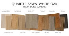 the different types of white oak cabinets