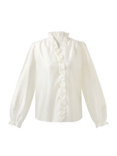 -Tencel -V-neck -Breathable This Tencel ruffle neck women's shirt combines elegant style with comfort. Made from breathable Tencel fabric, it ensures comfort throughout the day. The V-neck design, enhanced by delicate ruffles, adds a touch of femininity, making it perfect for both office wear and casual outings.Tencel Ruffle Neck Women ShirtGoodsNo: 1C8R3E550• Fit Type: Loose• Elastic: Non-elastic• Thickness: ModerateMaterialsShell: 84%Lyocell 16%Polyamide Relaxed Fit V-neck Top With Ruffles, Relaxed Fit Blouse With Ruffled Collar, Relaxed Fit V-neck Ruffle Blouse, V-neck Blouse With Ruffles And Relaxed Fit, Elegant Cotton Blouse With Ruffle Sleeves, Elegant Ruffle Sleeve Cotton Blouse, Elegant Cotton V-neck Blouse, V-neck Ruffle Blouse For Daywear, Elegant V-neck Blouse In Relaxed Fit