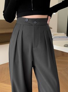 IN Size Waist Hip Pant Length XS 23.62-25.98 38.58 40.55 S 24.80-27.17 39.76 40.94 M 25.98-28.35 40.94 40.94 L 27.17-29.53 42.13 41.34 XL 28.35-30.71 43.31 41.34 XXL 29.53-31.89 44.49 41.73 CM Size Waist Hip Pant Length XS 60-66 98 103 S 63-69 101 104 M 66-72 104 104 L 69-75 107 105 XL 72-78 110 105 XXL 75-81 113 106 Style: CasualAge: 25-34Waist Type: HIGHDecoration: ButtonDecoration: PocketsElasticity: Non StrechFabric Type: BroadclothPattern Type: SolidPant Style: Wide Leg PantsMaterial: CottonMaterial: PolyesterFit Type: LOOSELength: Floor LengthSeason: Spring/SummerClosure Type: Zipper FlyGender: WOMENModel Number: BY10958Front Style: Pleateditem type: women trousers Sleek Full-length Pants With Pockets, Tailored Wide Leg Full-length Pants With Pockets, Gray Wide-leg Pants With Pockets, Gray Full-length Cotton Wide Leg Pants, Gray High-waist Wide Leg Pants With Elastic, Lehenga Designs Latest, Boys Haircut Styles, Clothing Pattern Design, Blouse Casual Fashion